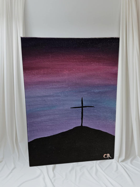 Single Cross - Flat Canvas