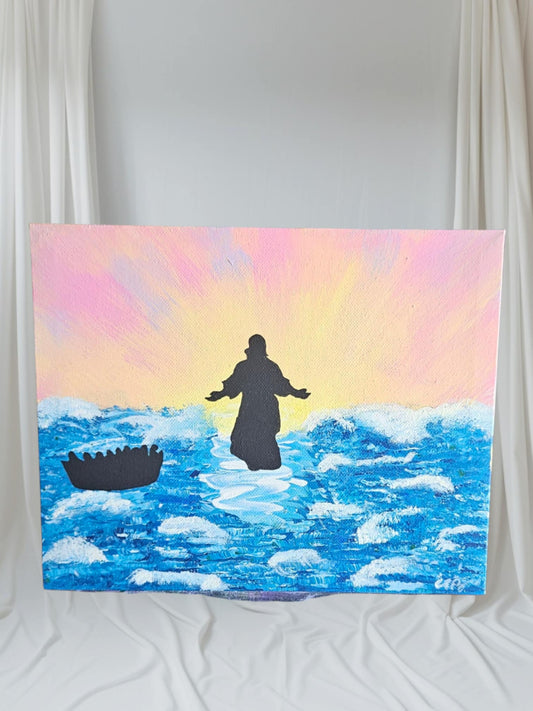 Jesus Walking on Water - Stretched Canvas