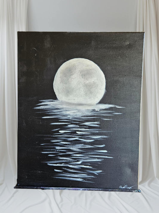 Moon Waters - Stretched Canvas