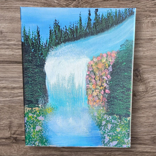 Single Waterfall - Stretched Canvas